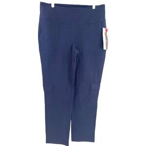 Women with Control Tummy Control Tushy Lifter Pants Size Large Blue Pockets NWT